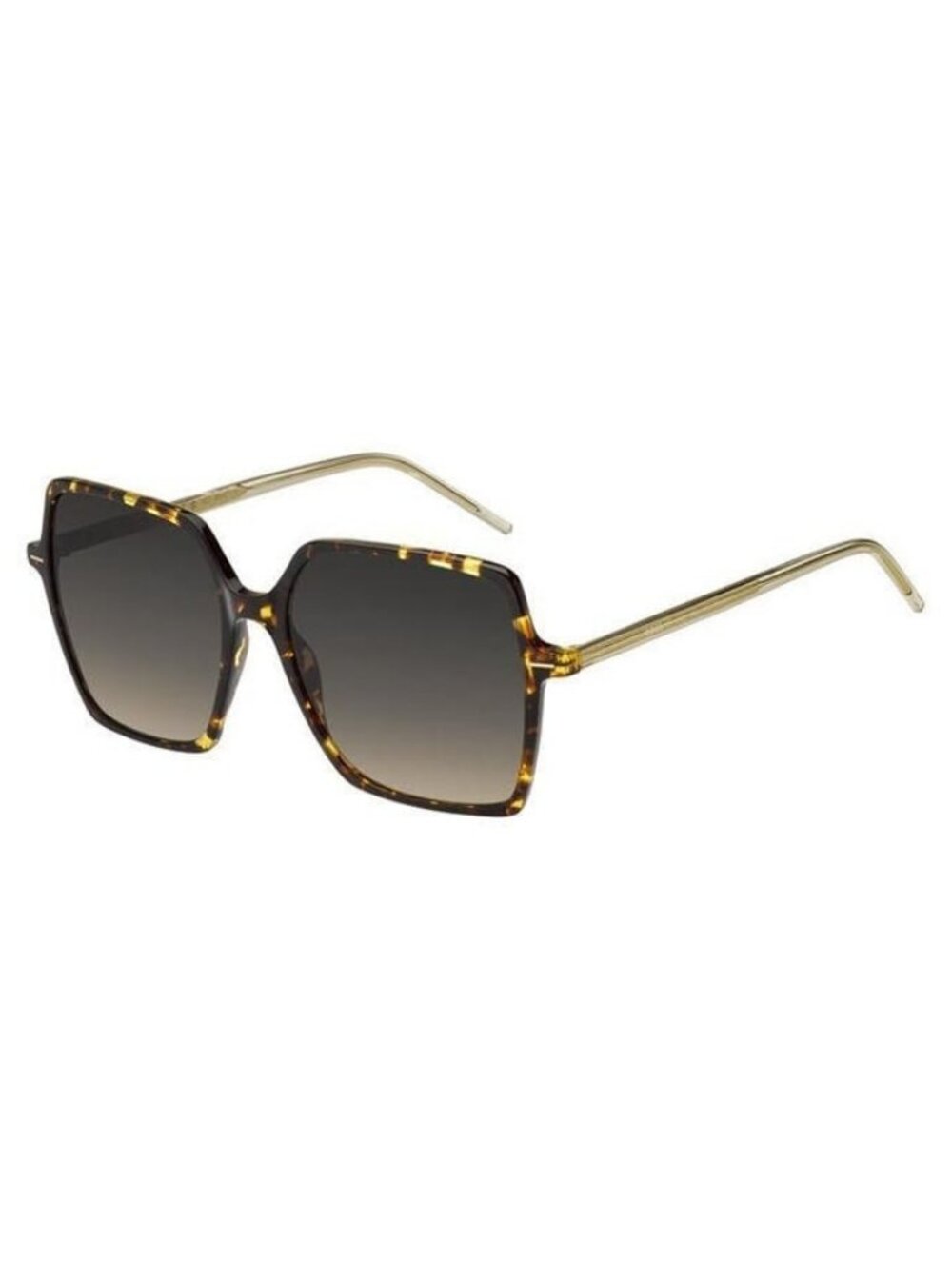 New Authentic Hugo Boss Womens Havana with Yellow Butterfly Acetate Sunglasses